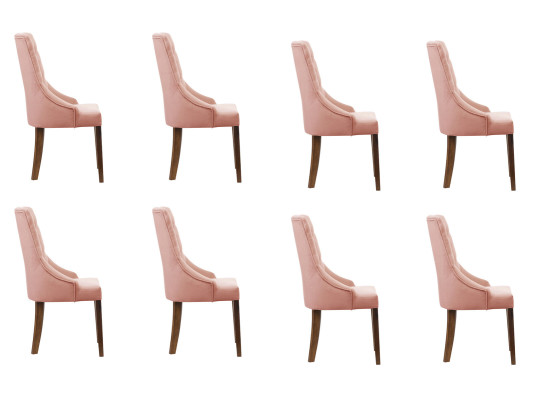 8x Chesterfield fauteuil lounge club gestoffeerde stoel stoelen zit set leuning nieuw