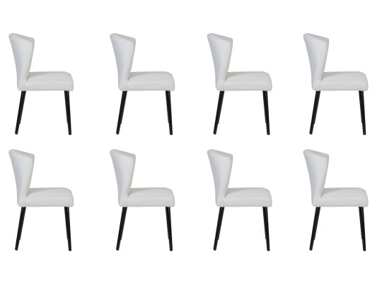 8x Design Fauteuil Lounge Club Beklede Stoel Stoelen Set Woonkamer Leuning Nieuw