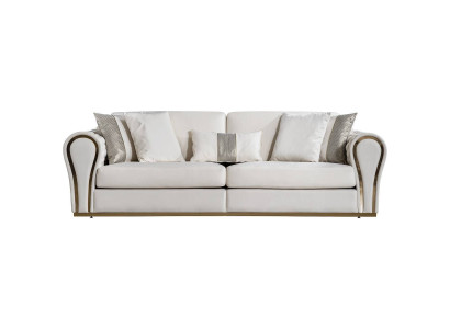 Witte driezits designbank Luxe 3-zits textiel zitmeubel