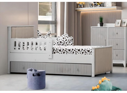 Praktisch kinderbed grijs kleur voor zoete slaapuren luxe