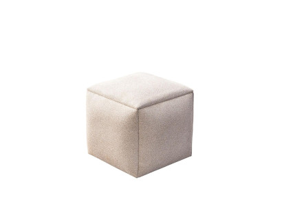 Voetenbank Zitkruk Beklede kruk Stoffen kruk Beige Make-up kruk Modern