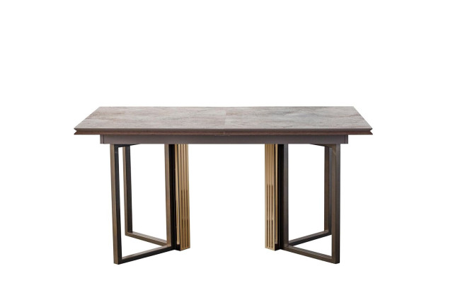 Eettafel Eettafel Tafel Eethoek Eetkamer Hout Houten tafel Grijs