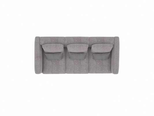 Grijze bank van drie zitsbank woonkamer Modern design Luxe gestoffeerde meubels