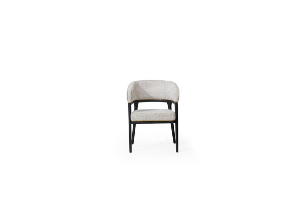 Wit-zwarte eetkamerstoel Armstoelen Designer eetkamerstoelen Nieuw