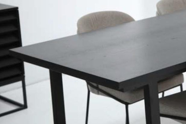 Eethoek Eetgroep Eetkamer Eettafel Stoelen 5-delig Hout Grijs Set Nieuw