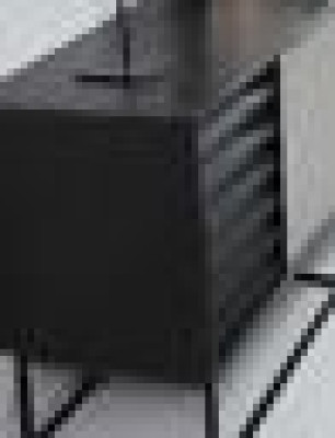 Wandmeubel RTV Lowboard Rekken TV-standaard Set Hout Modern Zwart Ontwerp