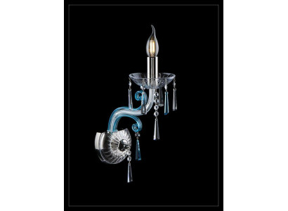 Wandlamp Bohemia kroonluchter antieke stijl wandlamp verlichting blauw