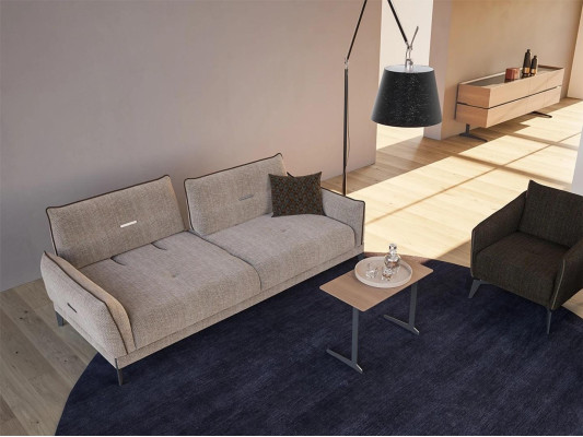Luxe bankstel driepersoons bank meubel 2x fauteuil bankstel bekleding meubels 4-delige set.