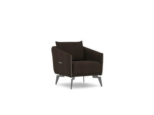 Zwarte stoel woonkamer design modern textiel luxe meubels