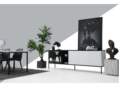 Sideboard Ladekast Dressoir Hout Modern Wit Woonkamer Ladenkasten Ontwerp