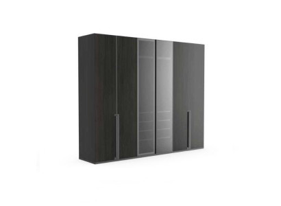 Kledingkast Kast Slaapkamer Kasten Zwart Modern Hout Nieuw