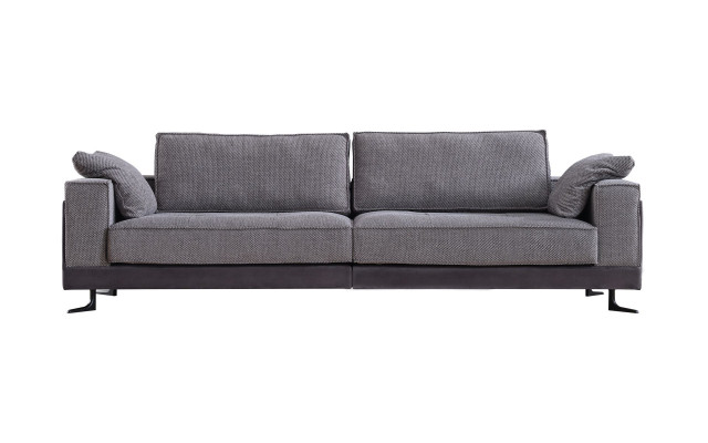Grijze bekleding 4-zits bank Woonkamer Vierzitsbank Luxe meubels