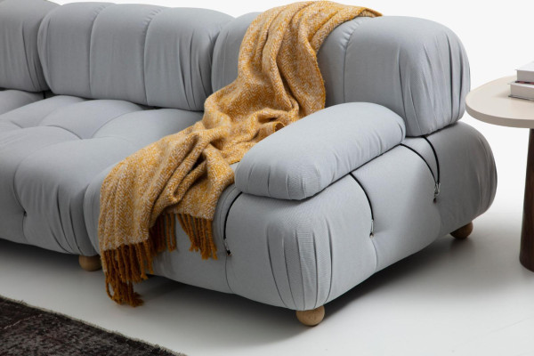 Sofa 3 zits driepersoons Modern Stof Grijs Bankstellen Design Woonkamer Nieuw