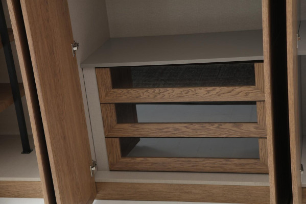 Kledingkast Kast Hout Modern Bruin Kleding Slaapkamer Kasten