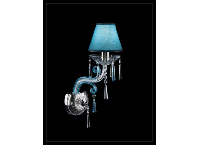 Bohemia wandlamp Blauwe kroonluchter Lamp Lampenwereld Wandlamp Lampen