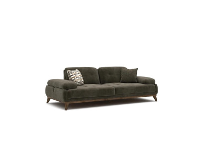 Grijze bank Tweezits bank Meubels Luxe woonkamer Bekleding Stof