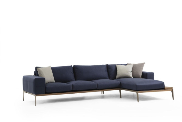 Hoekbank L-vorm Bank Woonkamer Grijs Modern Stof Bankstellen Zits Ontwerp