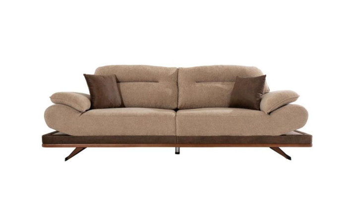 Designer woonkamerset van 2x 3-zitsbanken en 2x fauteuils nieuw 4-delig.