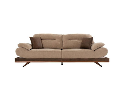 Designer woonkamerset van 2x 3-zitsbanken en 2x fauteuils nieuw 4-delig.