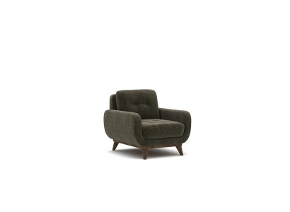 Woonkamer fauteuil luxe stof textiel gestoffeerde fauteuil inrichting  Woonkamer fauteuil van luxe stof textiel gestoffeerd fauteuil interieur