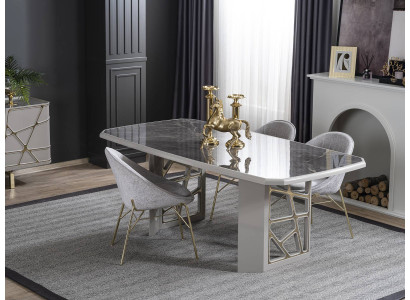 Eetkamer Moderne Meubels Luxe Eettafel 4 stoelen Moderne set