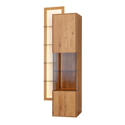 Designer eetkamer dressoir Bruin houten kast Woonkamer vitrine Nieuw