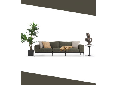Tweezitsbank 2 zits stof Grijs Modern design Woonkamer Polyester