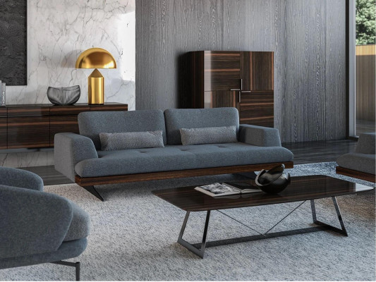 Bankstel Bank Luxe Set van 4 moderne bankstellen en fauteuils met design salontafel