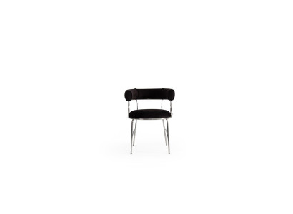 Ontwerper Zwarte Barkruk Luxe Eetkamer Metalen Frame Stoelen
