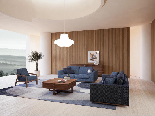 Bankstel tweezitsbank bank fauteuil gestoffeerde bank modern stoffen bank nieuw