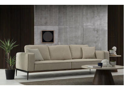 Bankstel Vierzitter 4-zits Stoffen Banken Modern Ontwerp Woonkamer Beige