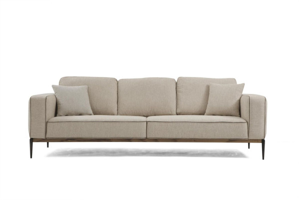 Bankstel Vierzitter 4-zits Stoffen Banken Modern Ontwerp Woonkamer Beige