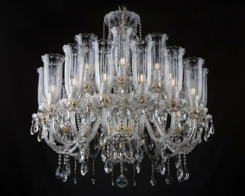 XXL Lamp 24x kroonluchter Palace Villa D'Este Lights Crystal lamp kroonluchter  XXL Lamp 24x kroonluchter Palace Villa D'Este Lampen Kristallen kroonluchter