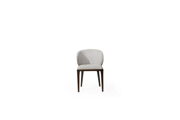 Exclusieve grijze stoel eetkamer moderne stoelen designer gestoffeerde stoel