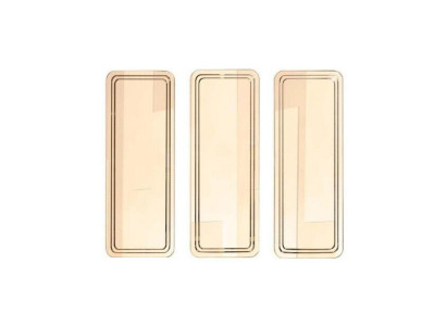 Gouden moderne spiegelset wandspiegel kaptafel spiegels 3-delig