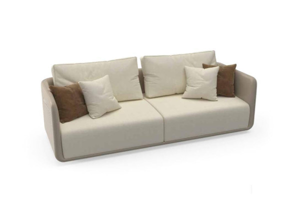 Bankstel 3-zits meubelstof driepersoonsbank luxe woonkamer 235cm textiel