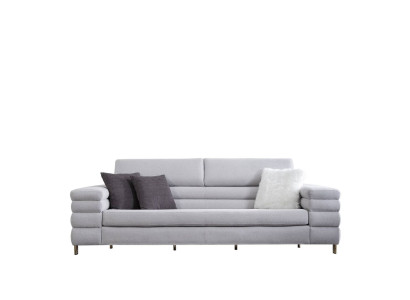 Grijze driezits luxe 3-zits bank woonkamer meubels houten frame bankstel