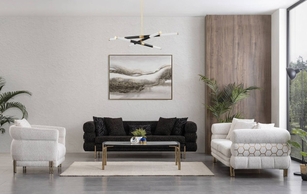 Bankstel 3+3+1 zitter luxe fauteuil woonkamerset bankstellen 3-delig