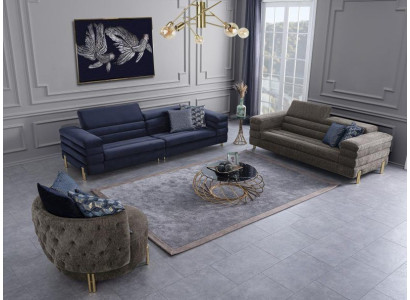 Woonkamerset bankstel 4-zits luxe meubeldesign gestoffeerde meubels