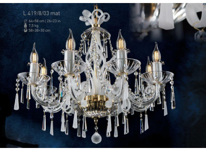 Kristallen kroonluchter, hanglampen, licht plafondlamp, Bohemen.