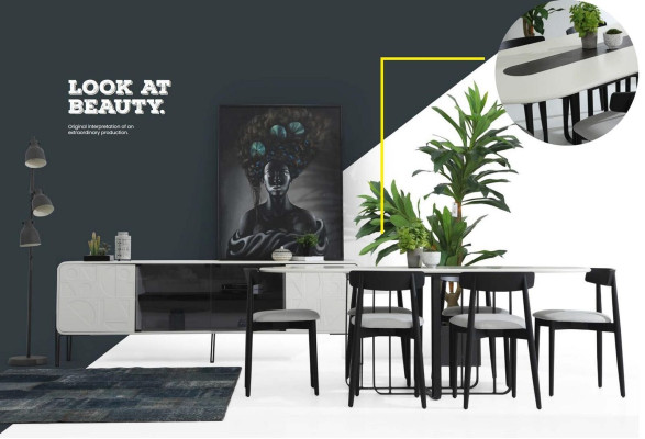 Groep eetkamer eettafel stoelen tafel hout set 5-delig Wit Tafels Nieuw
