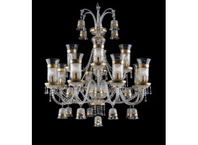 Koninklijk Paleis Bohemen Kristallen kroonluchter Lamp Plafondlamp Verlichting 12x lampen