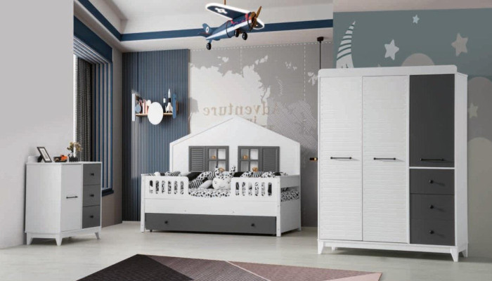Modern set voor kinderkamer multikleur perfecte meubels voor uw interieur