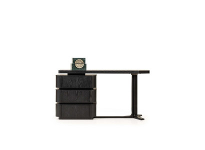 Zwarte kaptafel kaptafel make-uptafel houten kaptafel met console