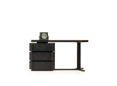 Zwarte kaptafel kaptafel make-uptafel houten kaptafel met console
