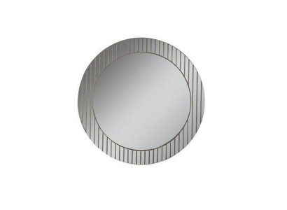 Grijze ronde spiegel Designer gangspiegel Moderne decoratiespiegel Luxe meubels
