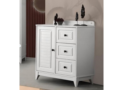 Luxe witte stijlvolle commode voor baby houten meubels voor kinderkamer