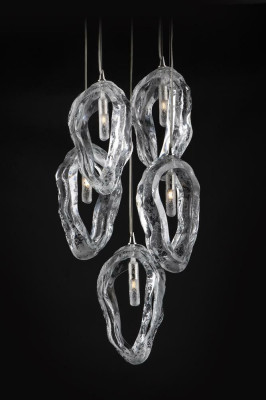 Kristallen kroonluchter plafondlamp hanglamp verlichting Elite Bohemen schelpen