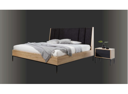 Slaapkamer Set Beige Bed Elegant 2x Nachtkastjes Luxe Modern Nieuw 3-delig.