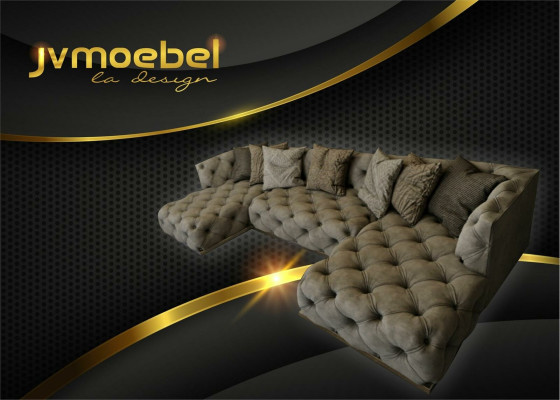 Hoekbank Bank Bank Bekleding Set U-vorm Banken Chesterfield Meubels Banken Nieuw